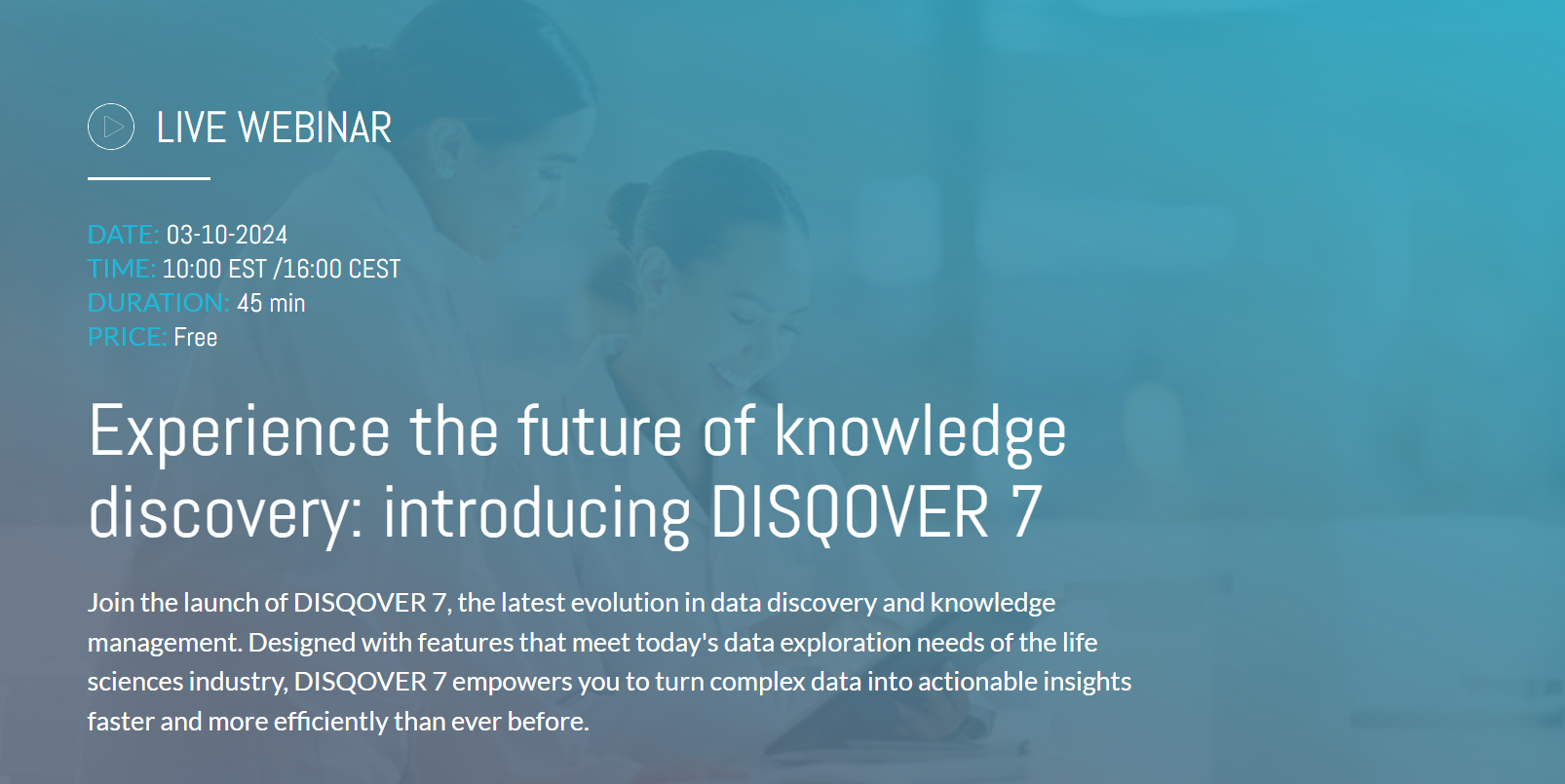 Experience the future of knowledge discovery: introducing DISQOVER 7