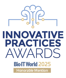 Bio IT 2025 award winner logo for innovative practices